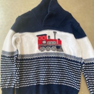 Janie and Jack boys train sweater size 5
